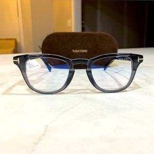 NEW Tom Ford Glasses Frame TF 5660-b 49-23-145 NWT- Color- Gray/Black-Unisex